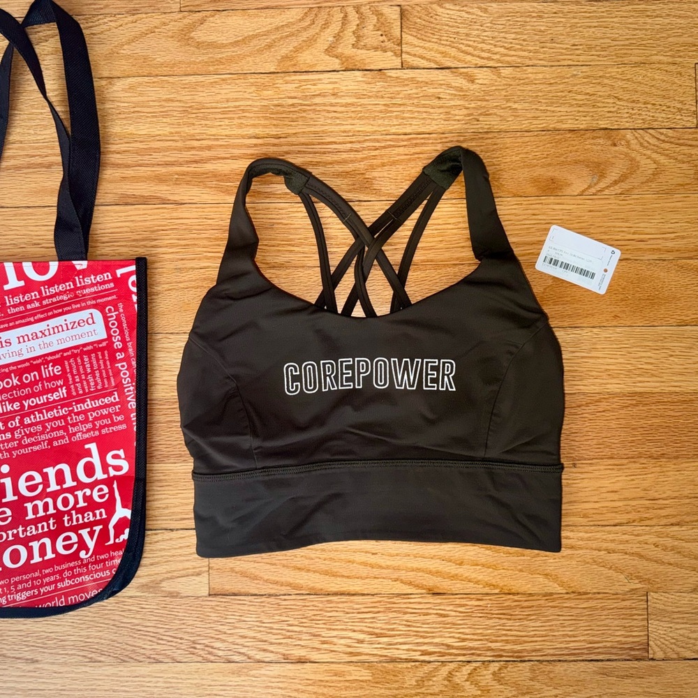 Lululemon free to be serene long line bra - size 6- Olive - new